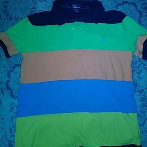 Multi-colored polo shirt